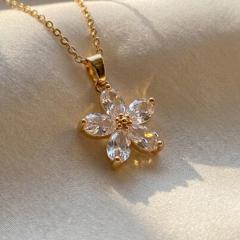 Golden Petal Necklace