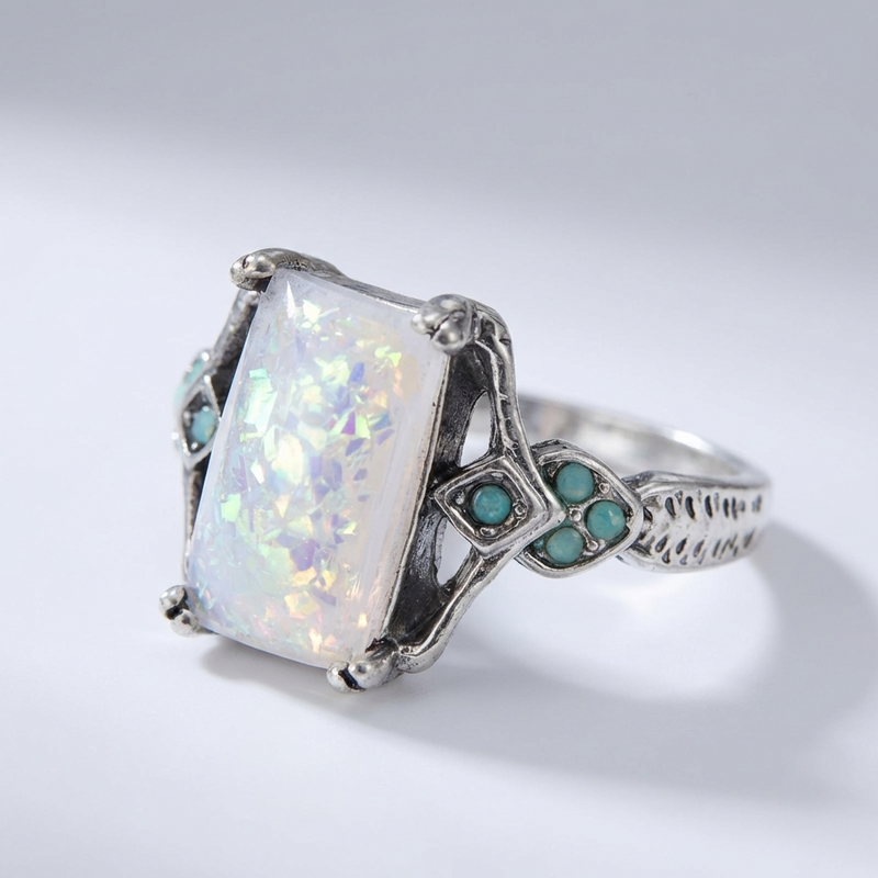 Aurora Radiant Opal Ring
