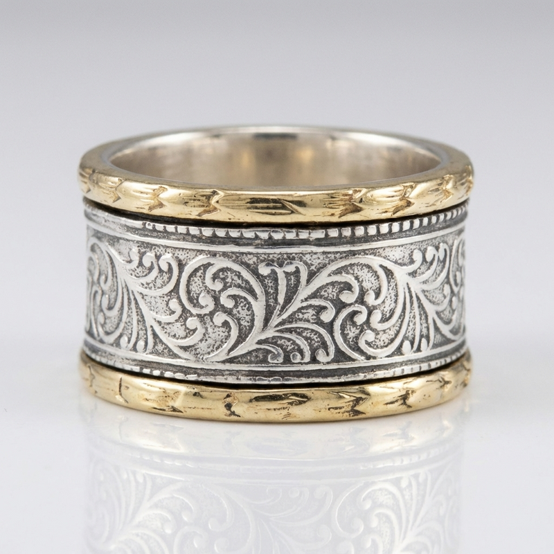 Retro Ornate Band Ring