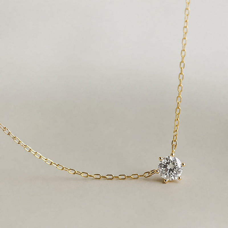 Timeless Zircon Gold Necklace