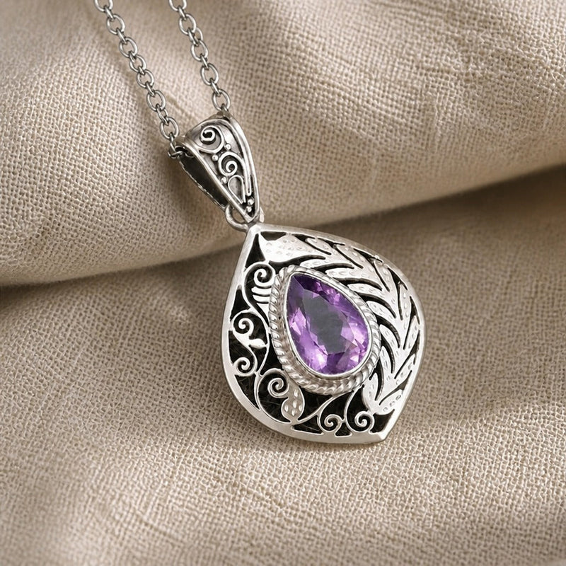 Imperial Amethyst Statement Necklace