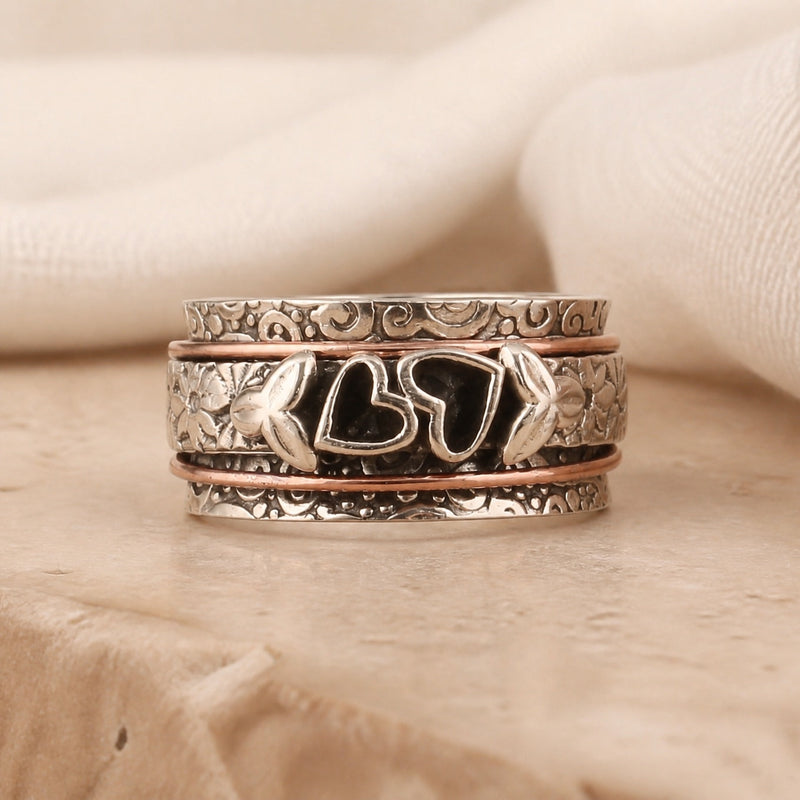 Retro Style Heart Ring
