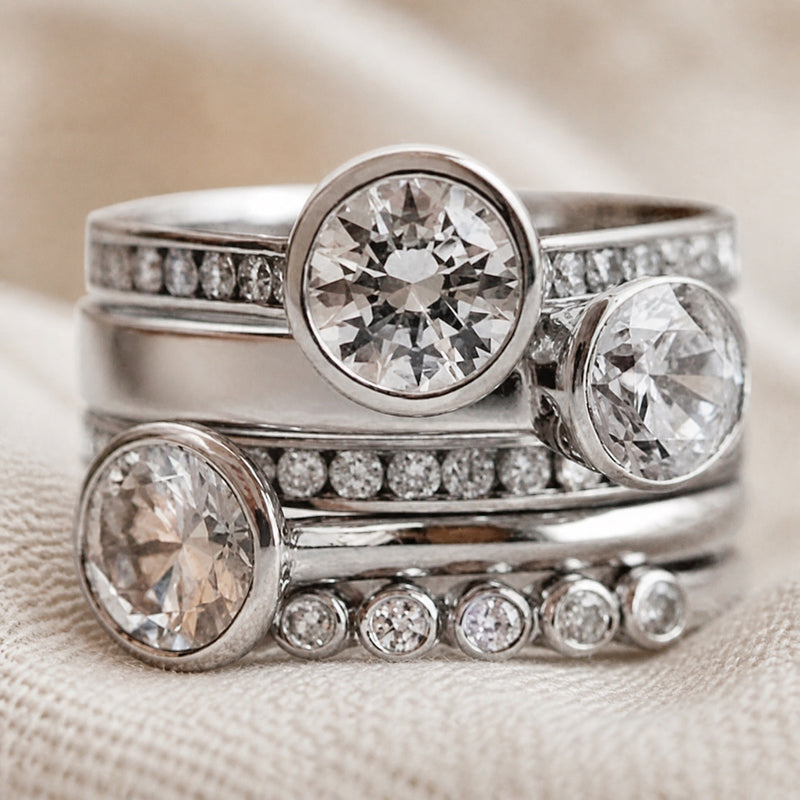 Retro Bohemian Inlaid Zirconia Ring