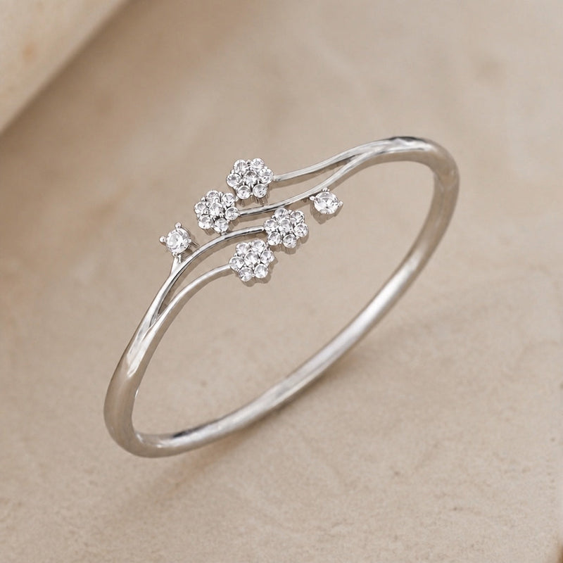 Flower Design Zirconia Bracelet