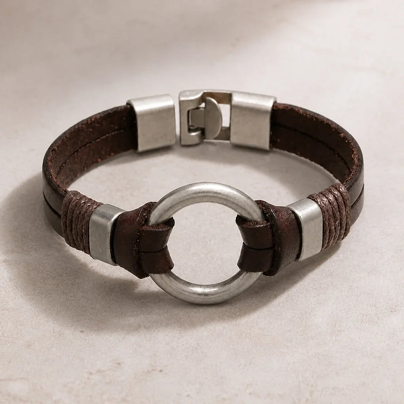 Vintage Boho Double Circle Bracelet