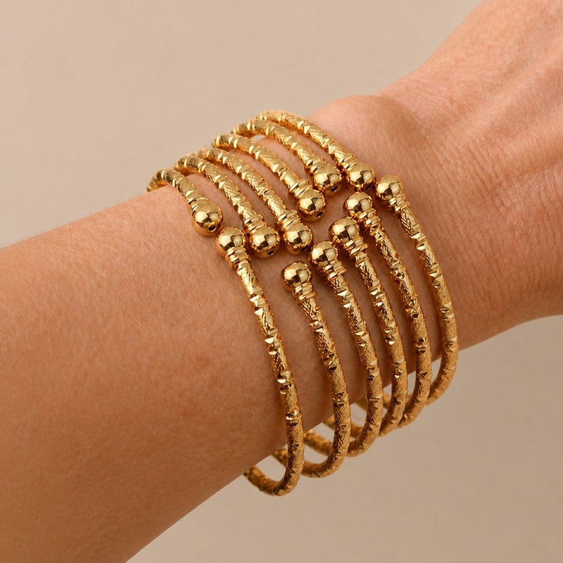 Golden Legacy Stack Bangle