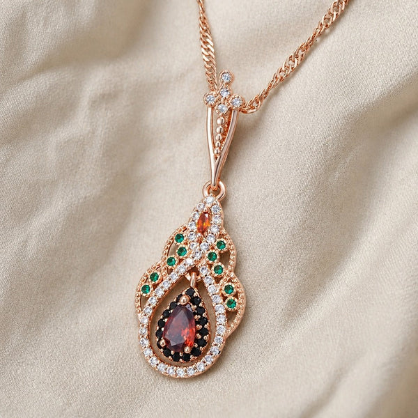 Water Drop Zirconia Necklace