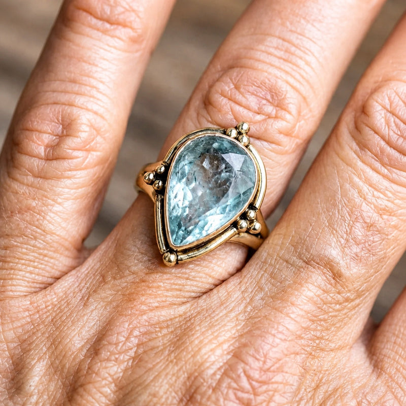 Handmade Bohemian Stone Ring