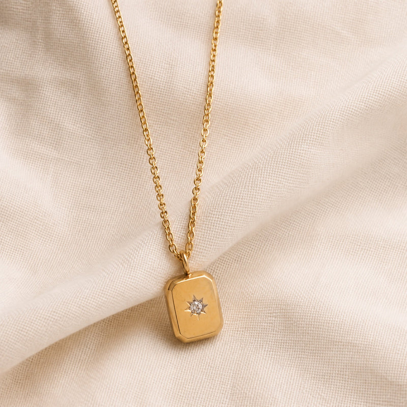 Radiant Star Gold Chain Necklace