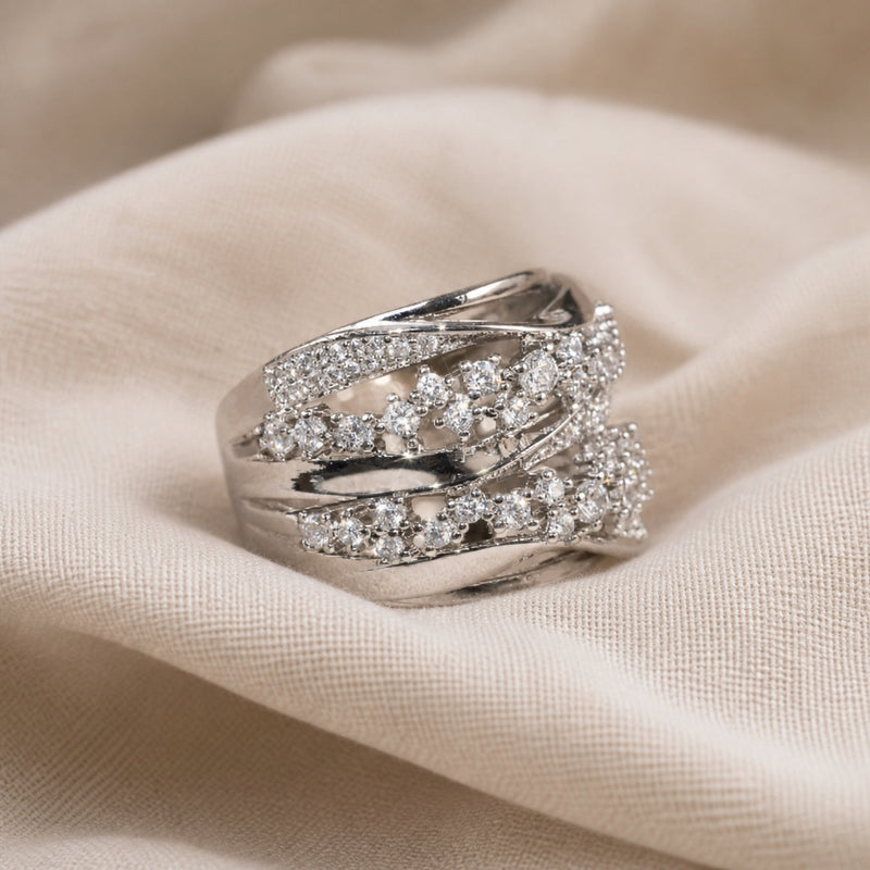 Luxury Crystal Layer Ring