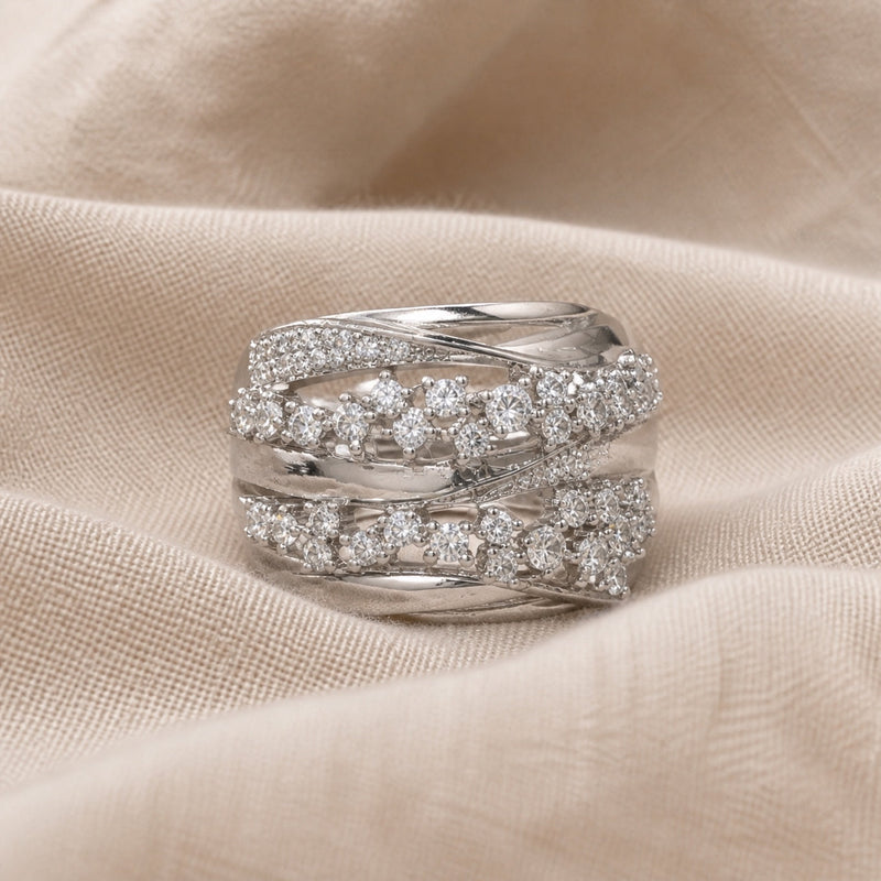 Luxury Crystal Layer Ring