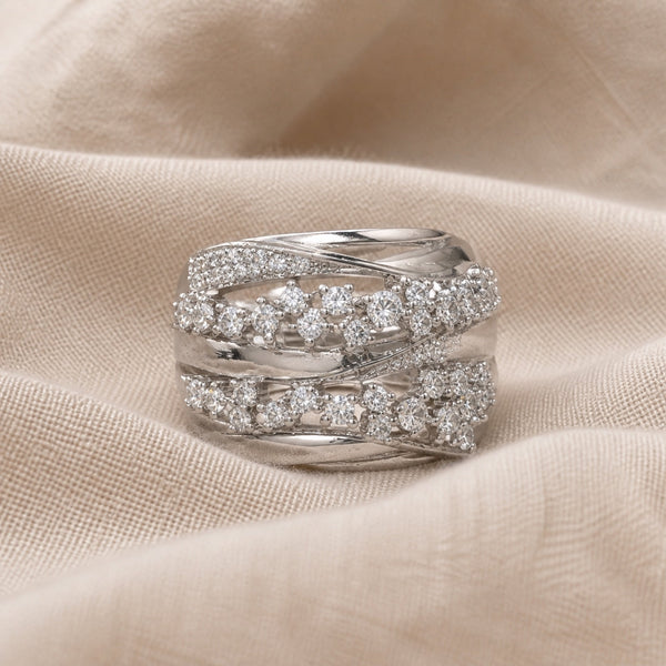 Luxury Crystal Layer Ring