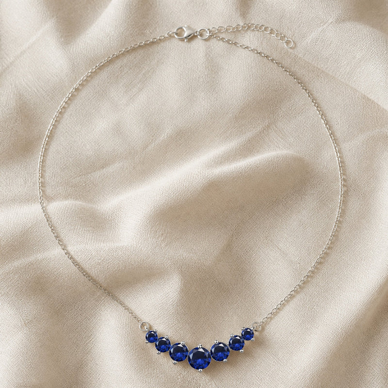 Luxe Sapphire Bar Necklace