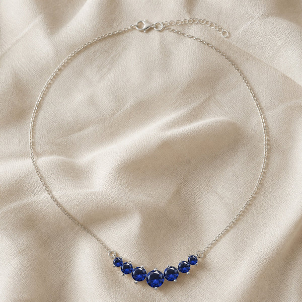 Luxe Sapphire Bar Necklace