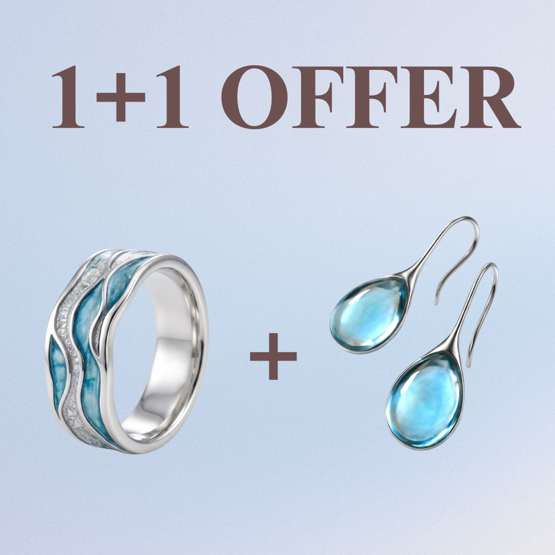 Ocean Waves Band Ring