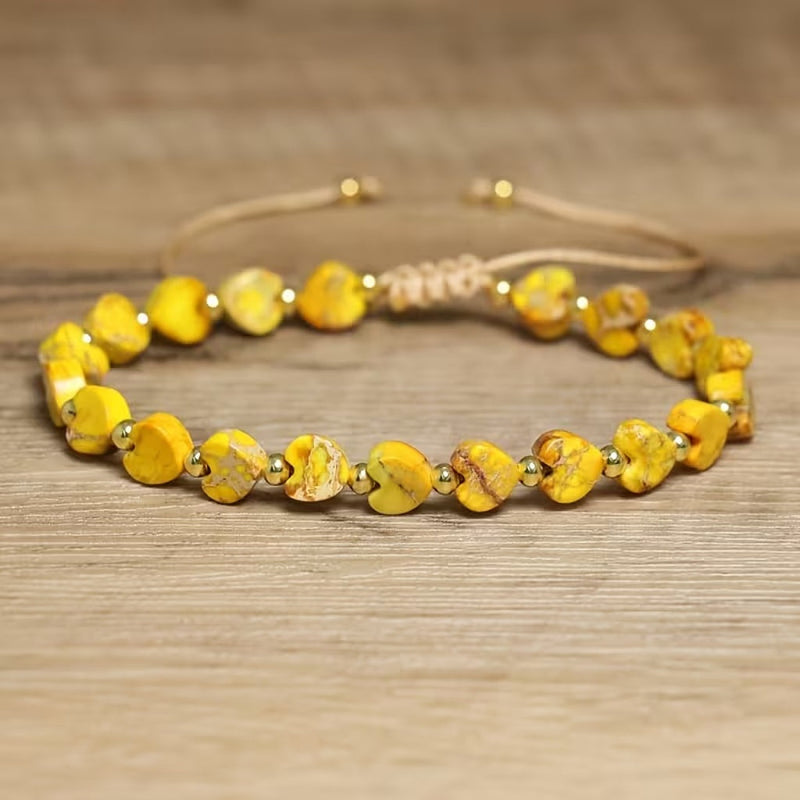 Graceful Yellow Heart Bracelet