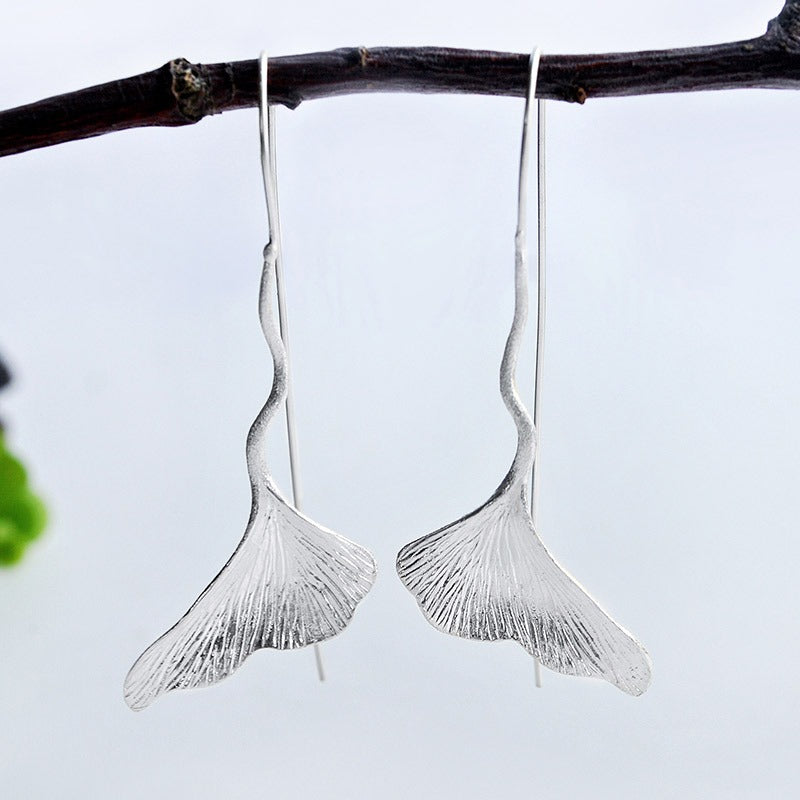 Vintage Golden Plated Petal Earrings