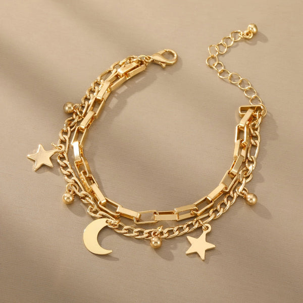 Luxe Star Moon Bracelet