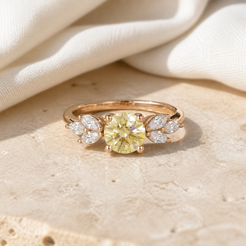 Timeless Golden Marquise Ring