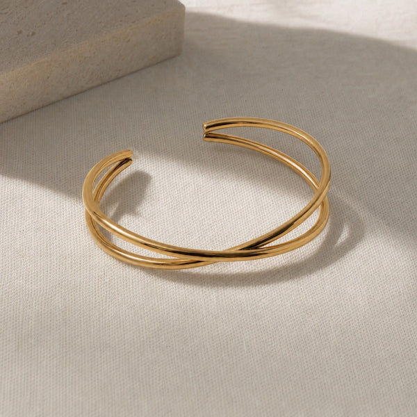 Polished Open Cuff Bangle