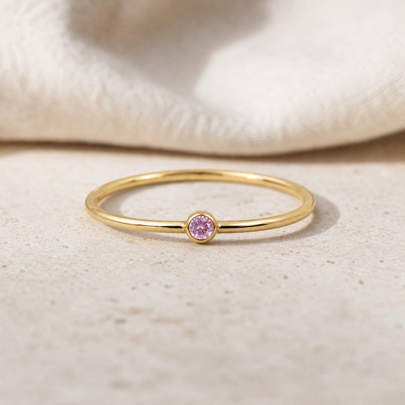 Radiant Gemstone Solitaire Ring