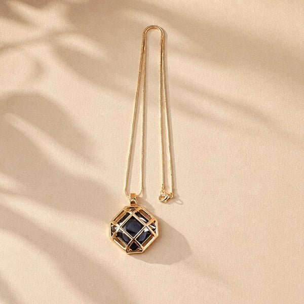 Sophisticated Crystal Charm Necklace