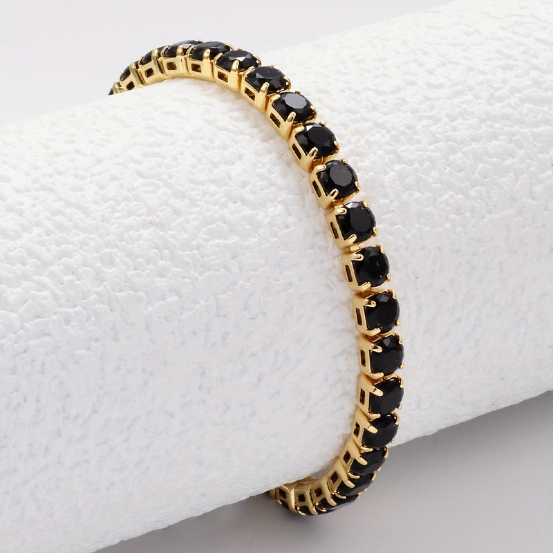 Square Cut Tennis Bracelet