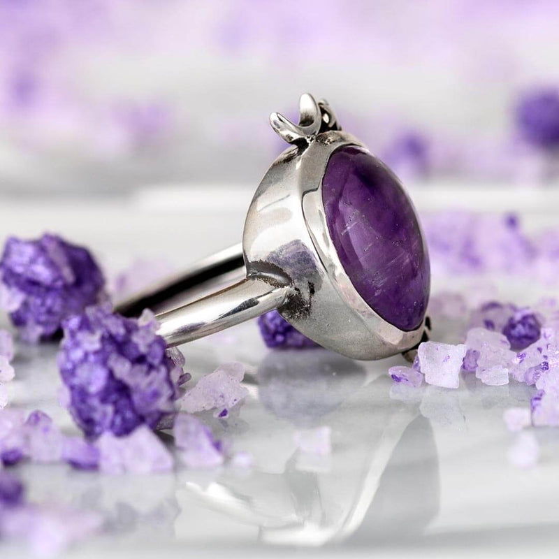 Amethyst Celestial Boho Ring