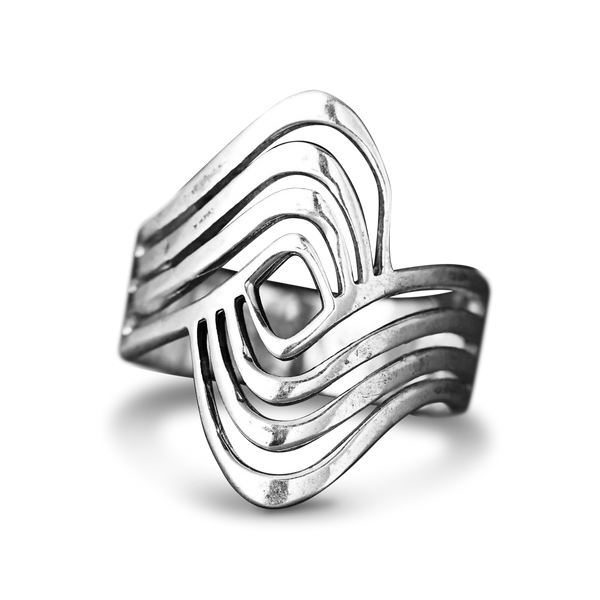 Boho Wave Statement Ring