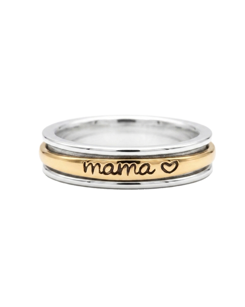 Two Tone Mama Fidget Ring