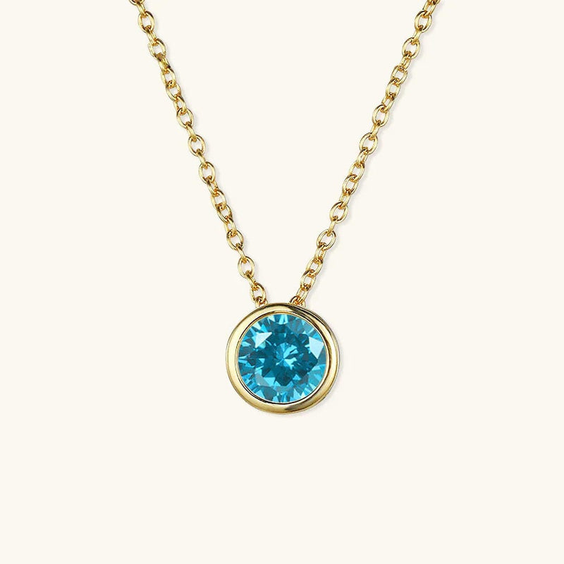 Radiant Gemstone Gold Chain