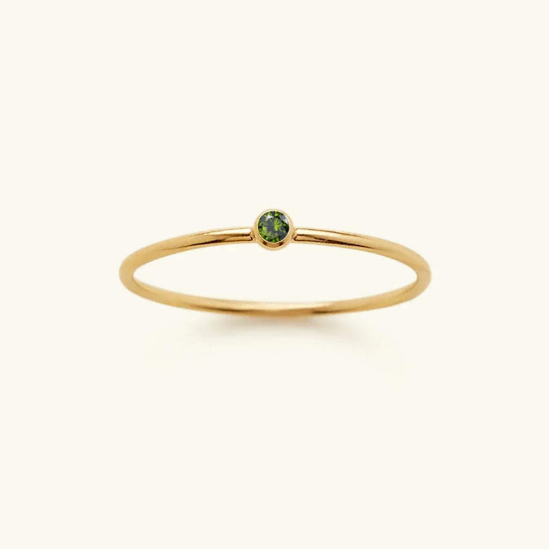 Precious Gemstone Stacker Ring