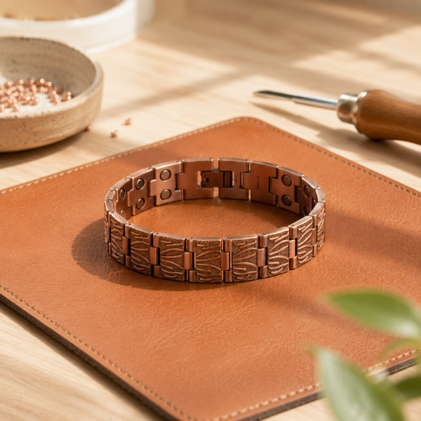 Brogue Copper Bracelet