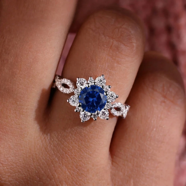White Gold Sapphire Ring