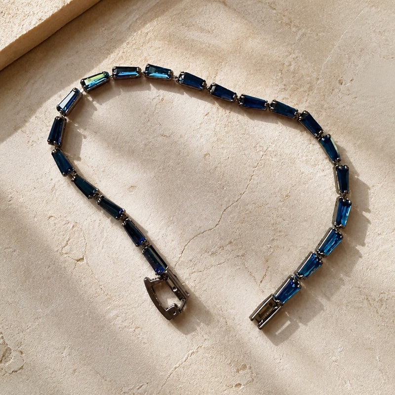 Dazzling Blue Zirconia Tennis Bracelet