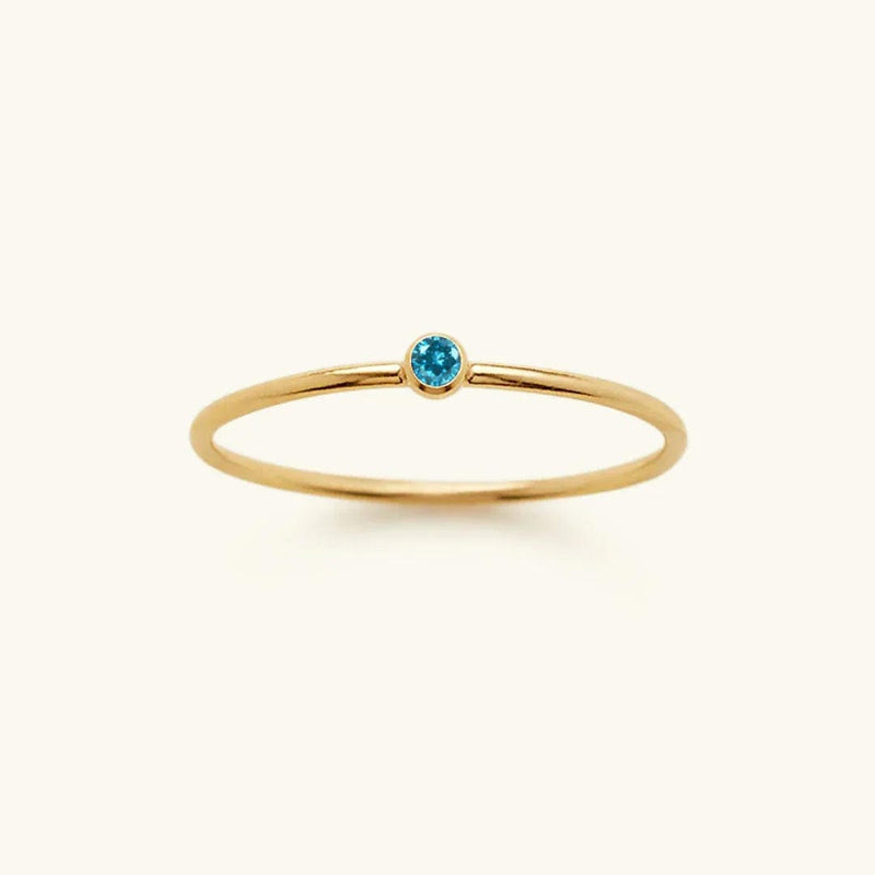 Precious Gemstone Stacker Ring
