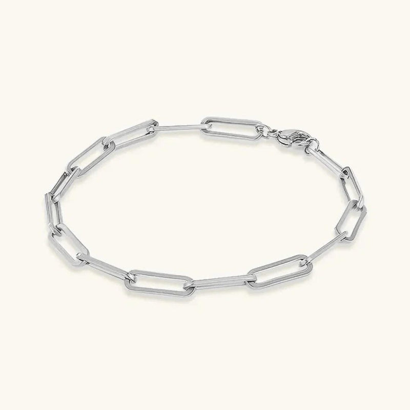 Elegant Gold Paperclip Bracelet