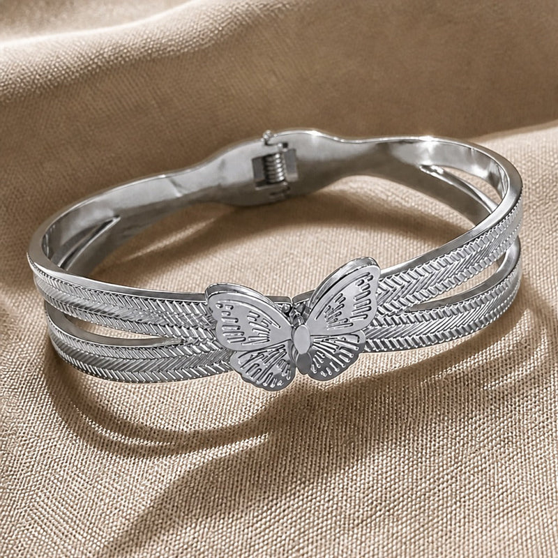 Exquisite Butterfly Cuff Bracelet