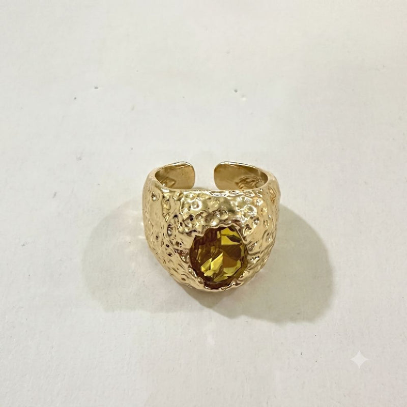 Vintage Triple Purple Crystal Ring