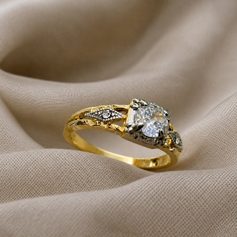 Heritage Zirconia Gold Ring