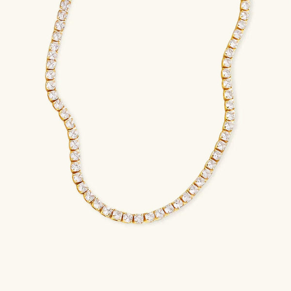 Dazzling Crystals Tennis Necklace