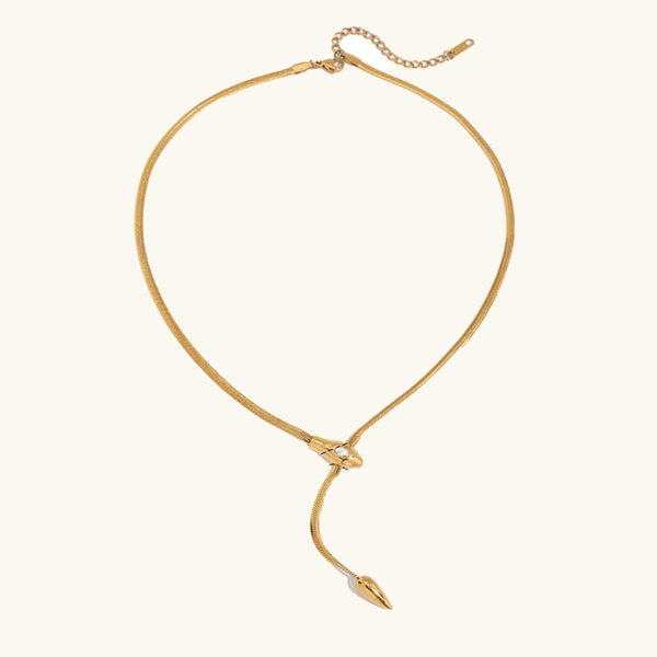 Vintage Gold Serpentine  Necklace
