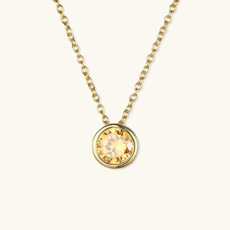 Radiant Gemstone Gold Chain