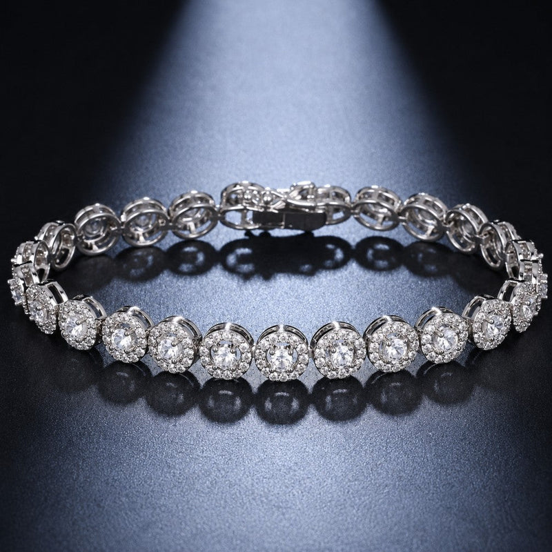 Shimmering Round Zirconia Bracelet