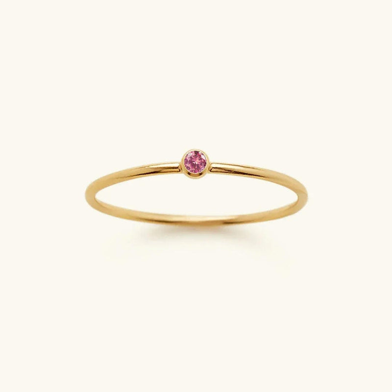 Precious Gemstone Stacker Ring