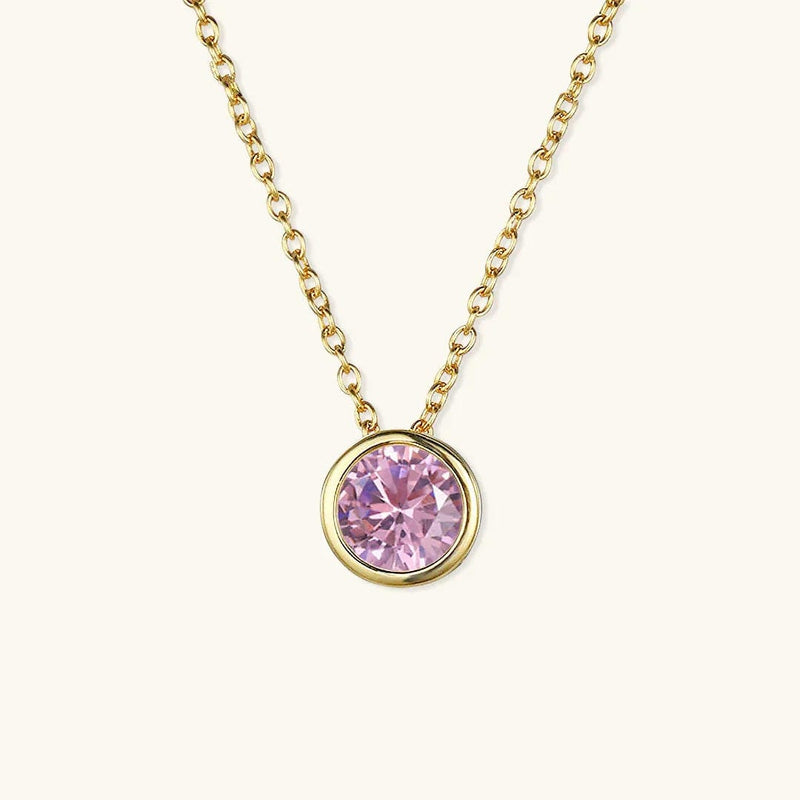 Radiant Gemstone Gold Chain
