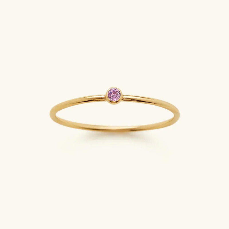 Precious Gemstone Stacker Ring