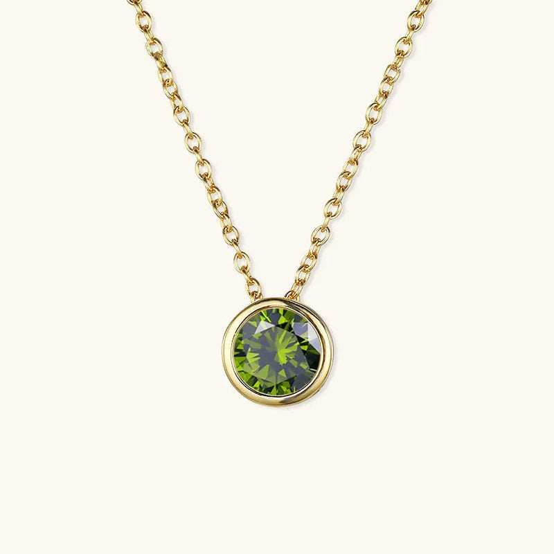 Radiant Gemstone Gold Chain