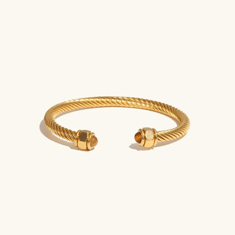 Gold Gemstone Bangle