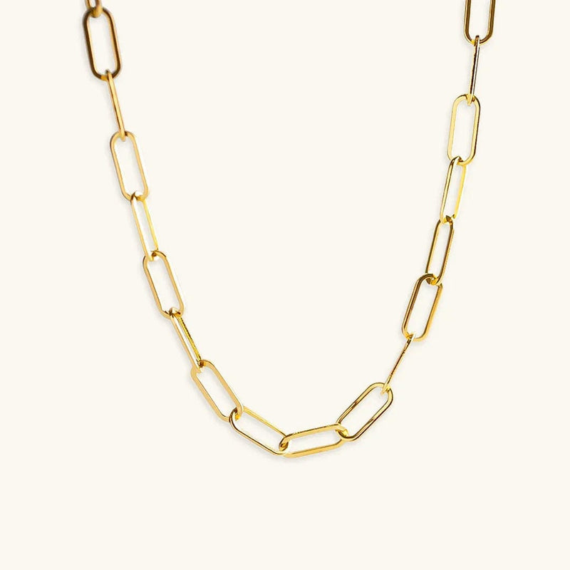 Timeless Gold Paperclip Chain Necklace